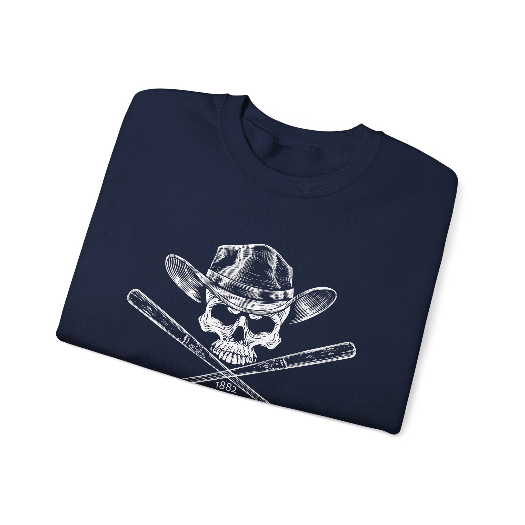 Tombstone Skull and Bats Unisex Heavy Blend™ Crewneck Sweatshirt