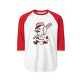 Tombstone Huckleberry Mascot Unisex Three-Quarter Sleeve Raglan Shirt