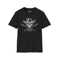 Tombstone Baseball Skull N Bats Unisex Softstyle T-Shirt