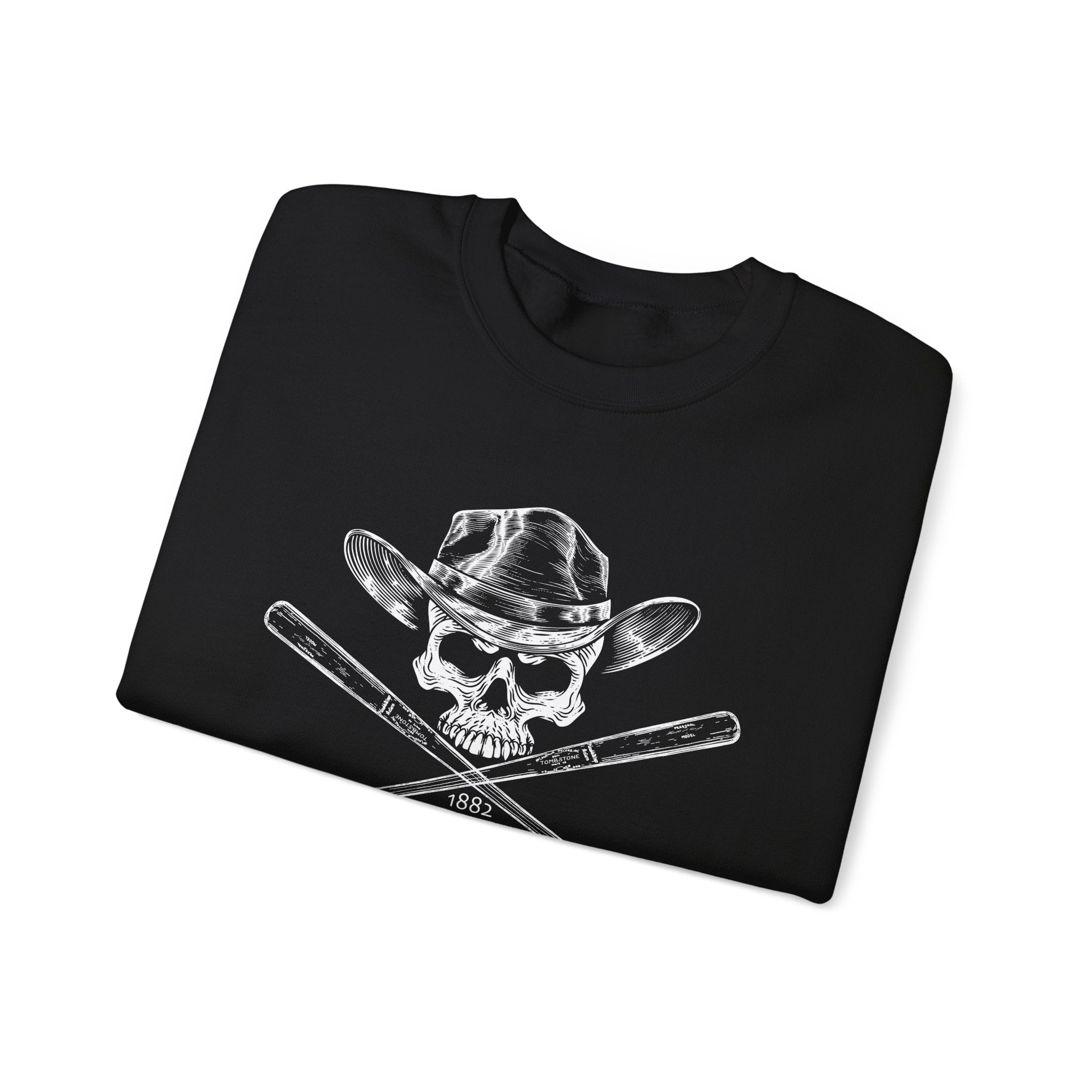 Tombstone Skull and Bats Unisex Heavy Blend™ Crewneck Sweatshirt