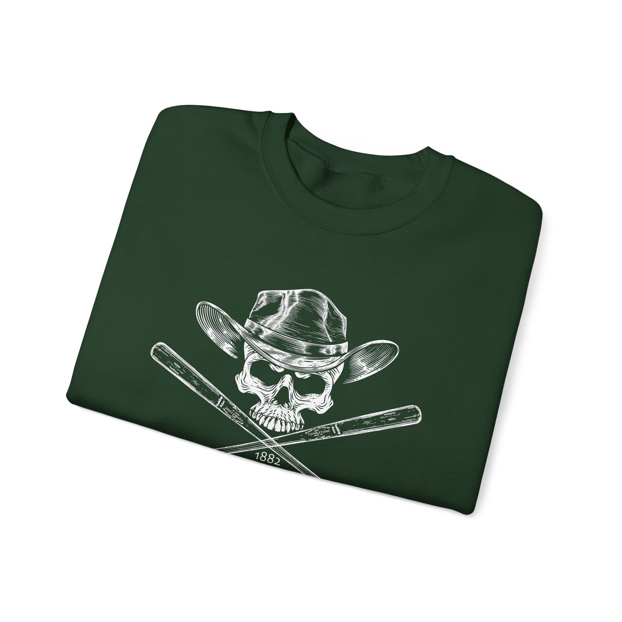 Tombstone Skull and Bats Unisex Heavy Blend™ Crewneck Sweatshirt