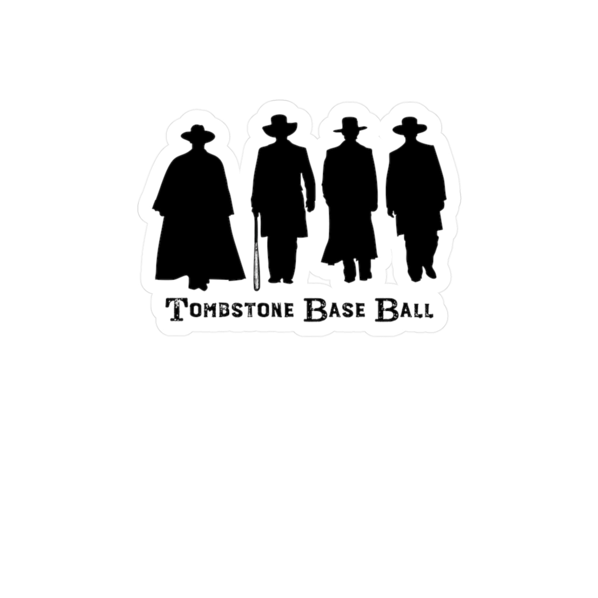 Tombstone Base Ball Vinyl Decal